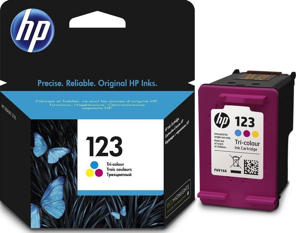 حبر طابعة اتش بي ملون HP123 Cartridge INK Color F6V16AE